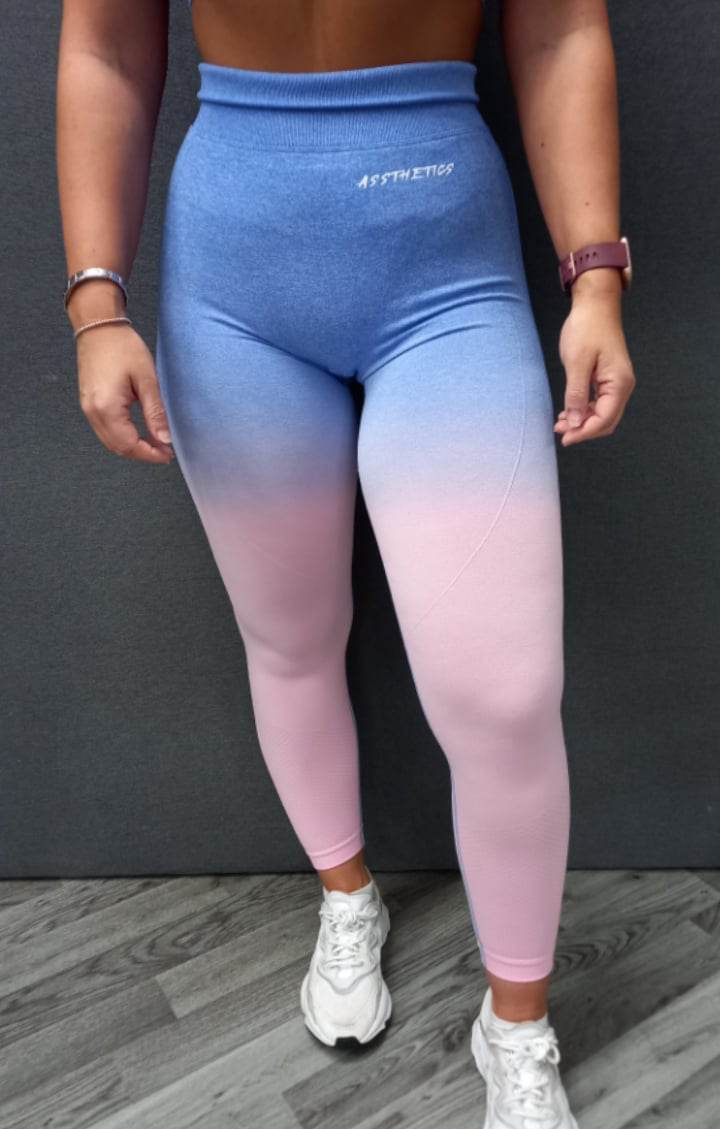 PARMAVIOLET ombre scrunch leggings