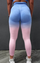 Load image into Gallery viewer, PARMAVIOLET ombre scrunch leggings
