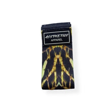 Load image into Gallery viewer, Black &amp; gold tie dye booty band MEDIUM
